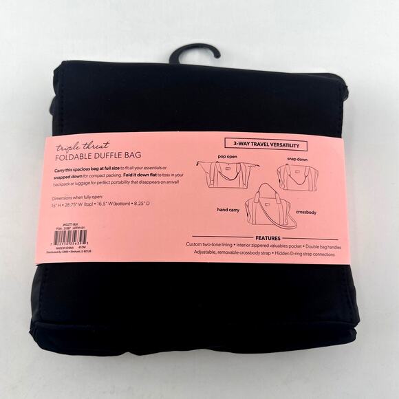 Kedzie Triple Threat Foldable Duffle Bag One Size - Picture 4 of 8